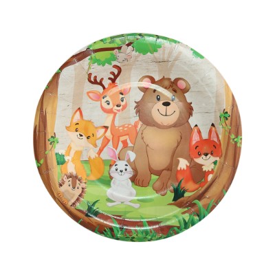 Compra Plato Redondo 6" Animalitos del Bosque *10 Unidades en Partymax. Bogotá. Imagen #1.
