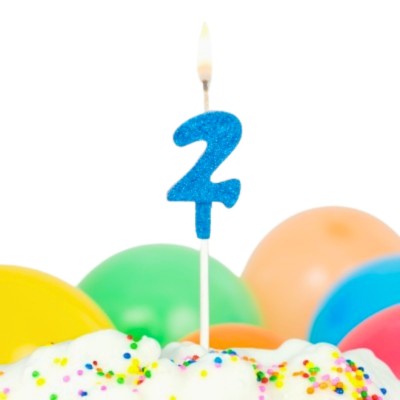 Compra aquí Vela Brillante Palo Largo Numero 2 #1