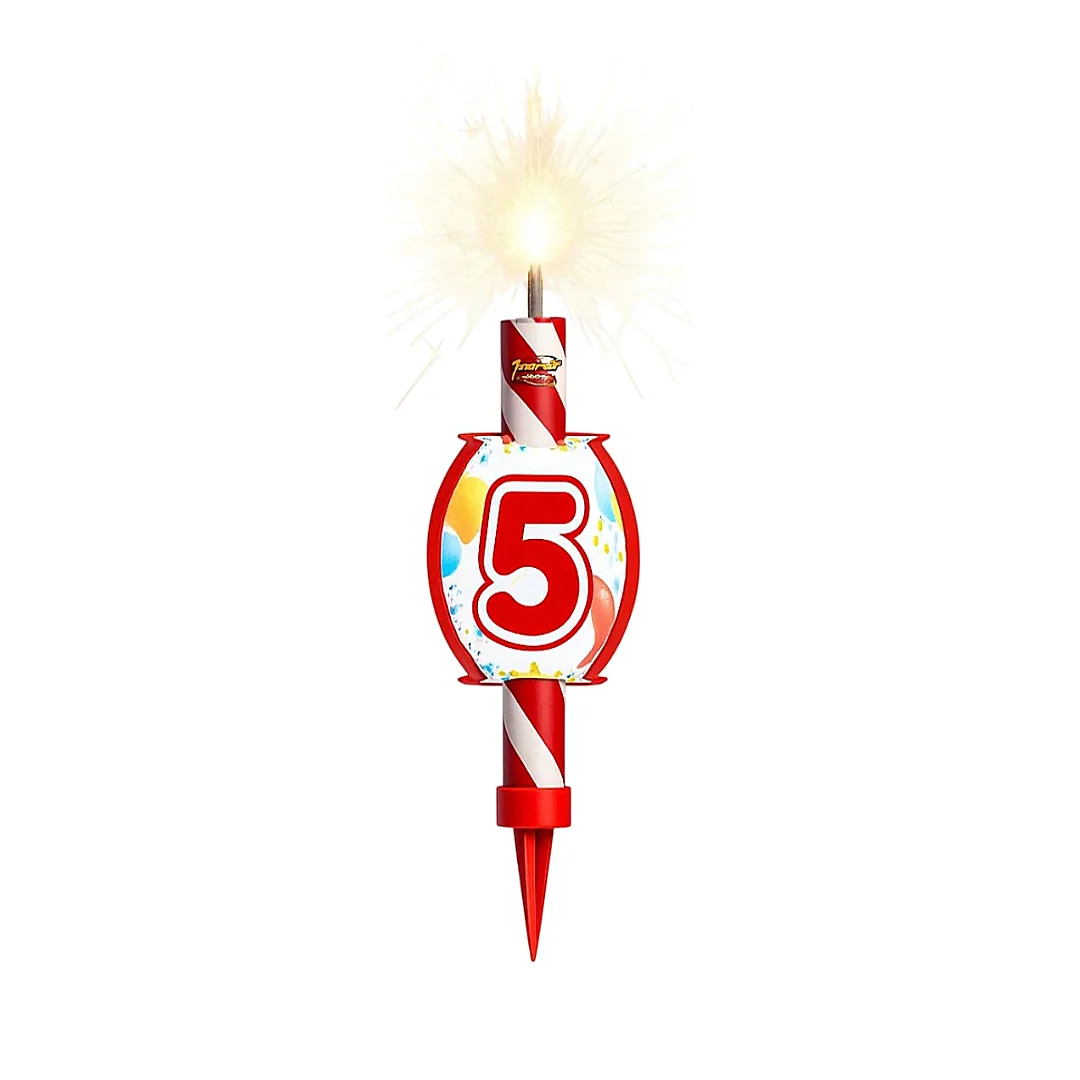 Compra Vela Volcán Con Número 5 en Partymax. Bogotá. Imagen #1.