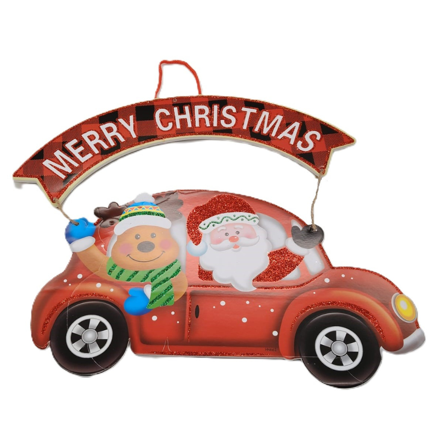 Compra Colgante Navideño Merry Christmas Santa /Oso en Partymax. Bogotá. Imagen #1.