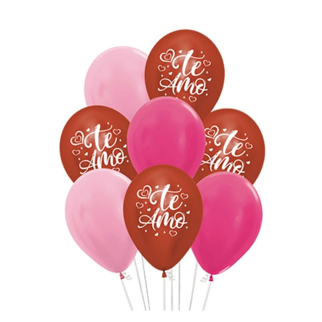 Compra Bouquet de Globos Te Amo *8 Unidades en Partymax. Bogotá. Imagen #1.