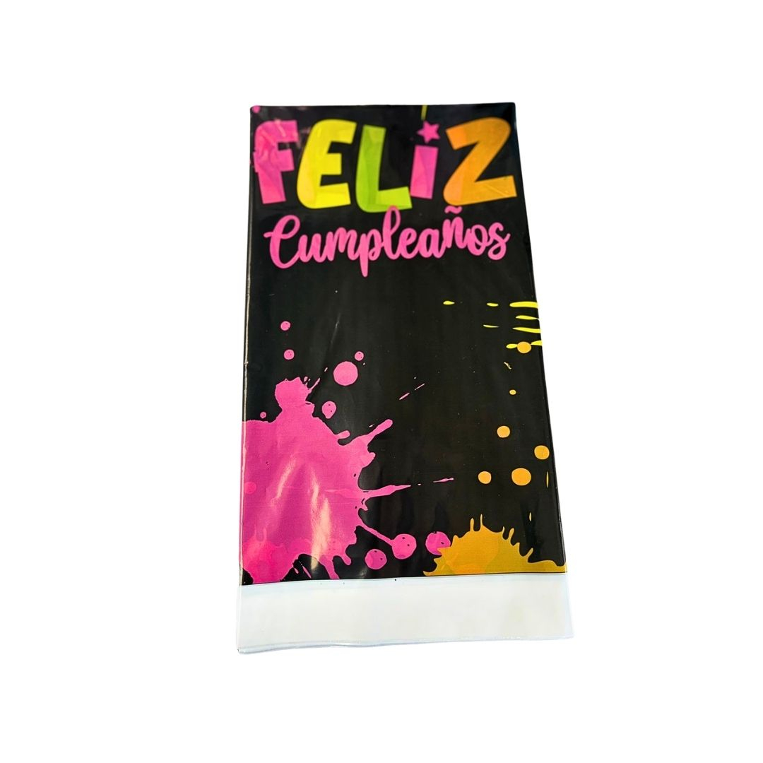 Compra Mantel Neon Feliz Cumpleaños *1.80 Metros en Partymax. Bogotá. Imagen #1.