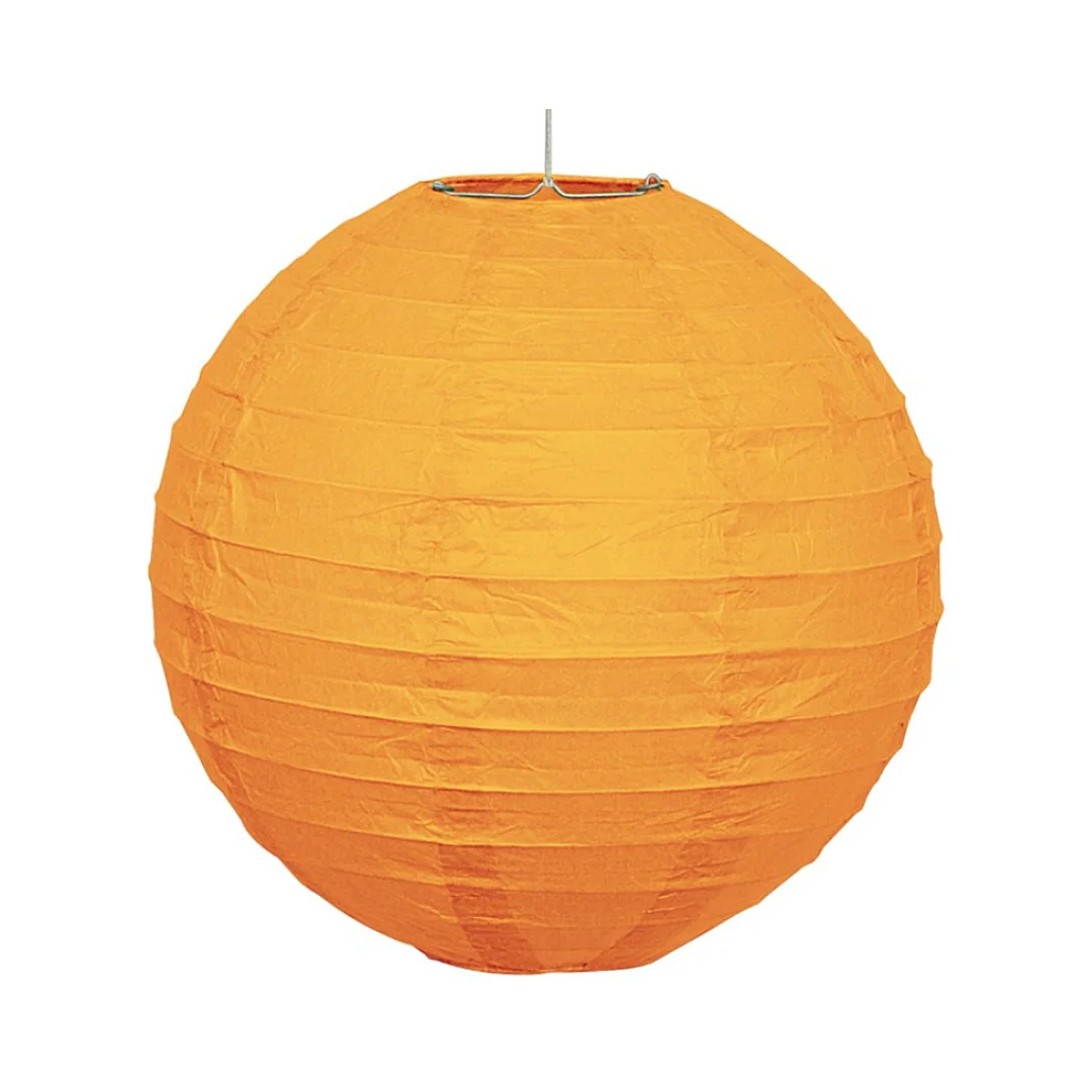 Compra aquí Globo Chino de Papel Naranja *30Cm #1