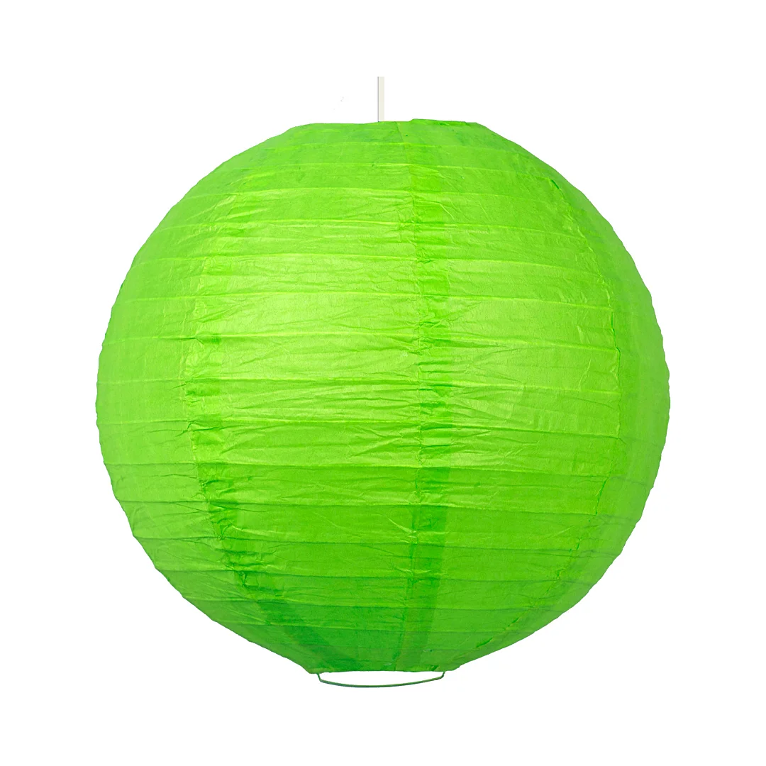 Compra aquí Globo Chino de Papel Verde Lima *30Cms #1