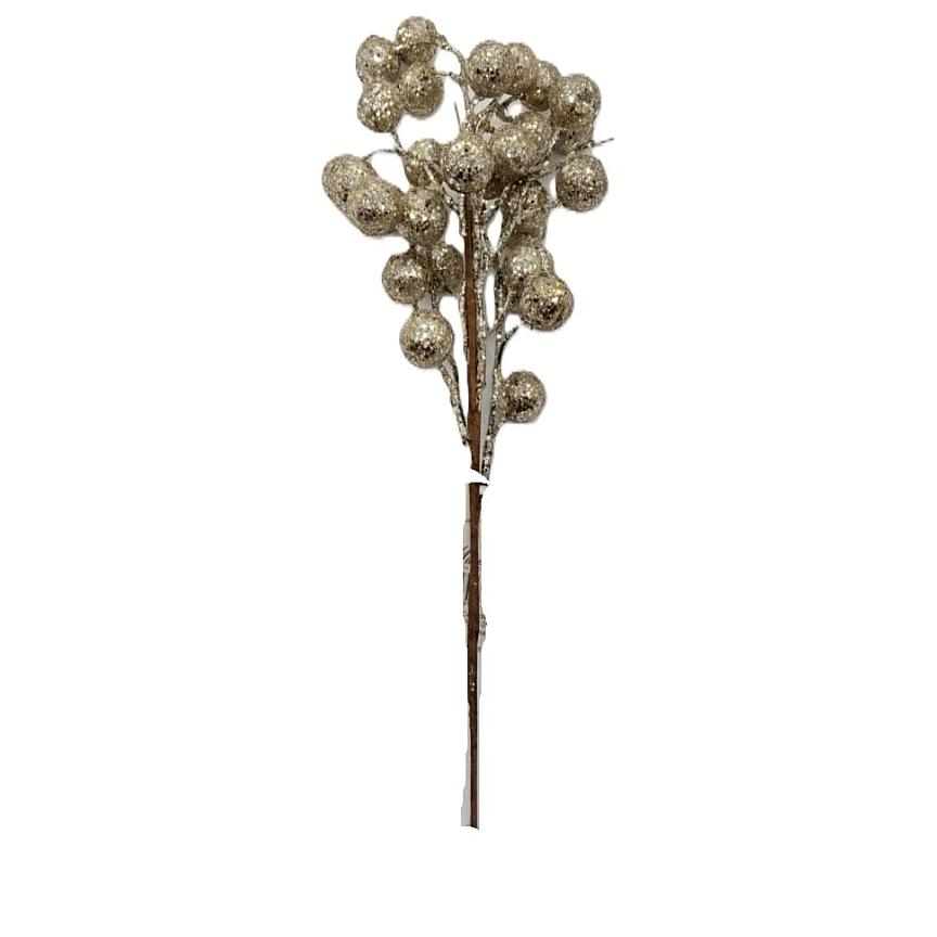 Compra Pick Navideño Bolitas Doradas en Partymax. Bogotá. Imagen #1.