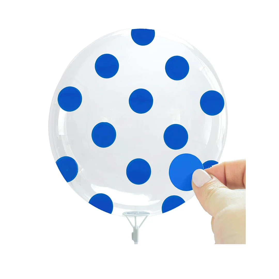 Compra Kit de Sticker Puntos Azul Y Globo Burbuja en Partymax. Bogotá. Imagen #1.