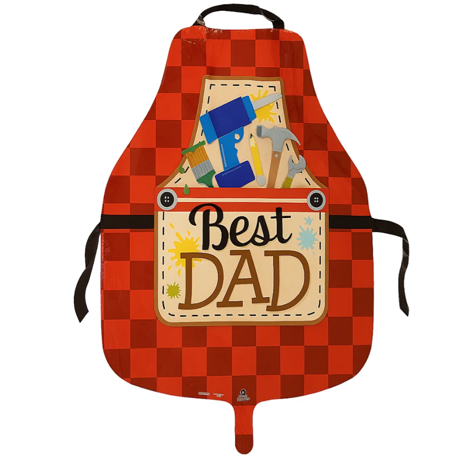 Compra Globo Metalizado Delantal Best Dad en Partymax. Bogotá. Imagen #1.