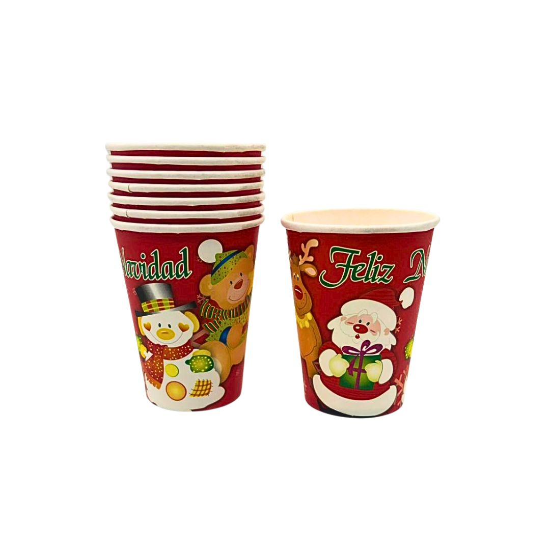 Compra Vaso 9Onzas Navidad *10 Unidades en Partymax. Bogotá. Imagen #1.