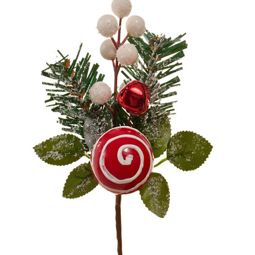 Compra Pick Navideño Con Ramas Y Caramelo en Partymax. Bogotá. Imagen #1.