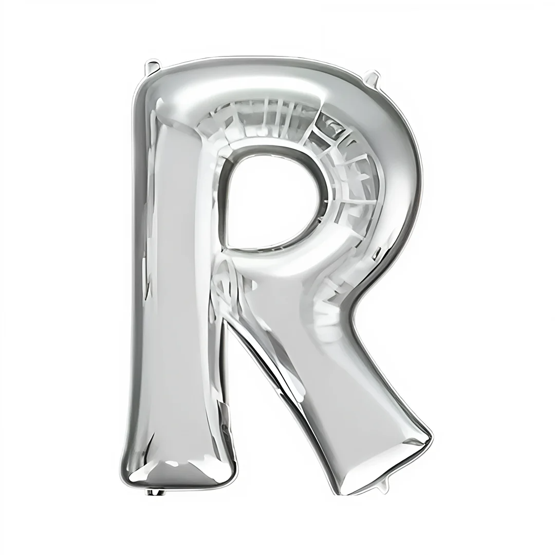 Compra Globo Metalizado de 40Cms Letra R Plateado en Partymax. Bogotá. Imagen #1.