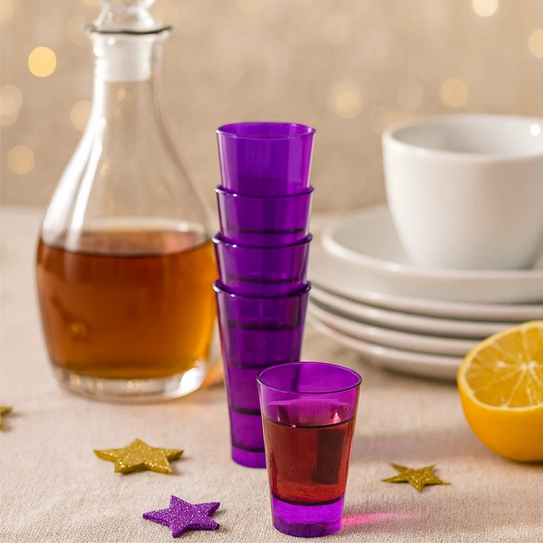 Compra Copas Acrílicas Aguardienteras Moradas * 10 Unidades en Partymax. Bogotá. Imagen #2.
