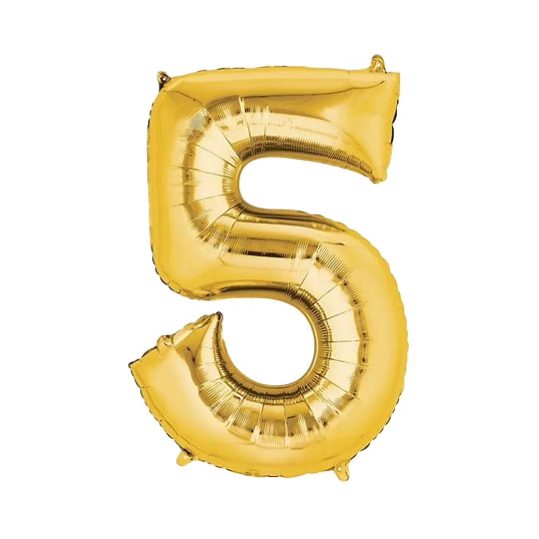 Compra Globo Metalizado de 40Cms # 5 Dorado en Partymax. Bogotá. Imagen #1.