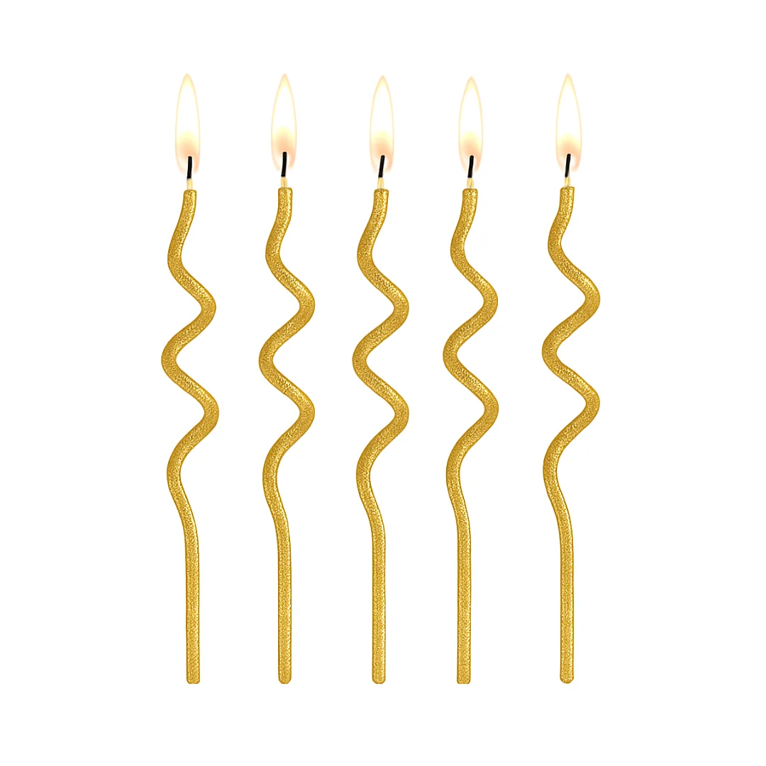 Compra Vela Espiral Sahara Dorada *10 Unidades en Partymax. Bogotá. Imagen #1.