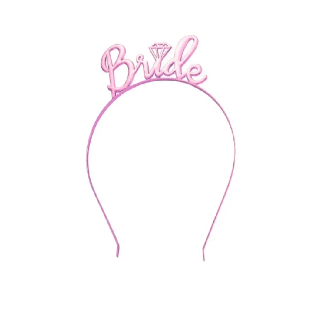 Compra Diadema Letras "Bride" Fucsia en Partymax. Bogotá. Imagen #1.