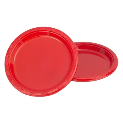 Compra Plato Plástico 9" Rojo *10 Unidades en Partymax. Bogotá. Imagen #1.