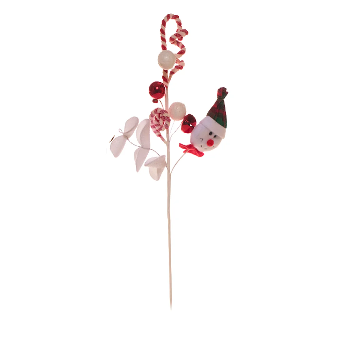 Compra Pick Navideño Baston Caramelo Con Muñeco de Nieve en Partymax. Bogotá. Imagen #1.