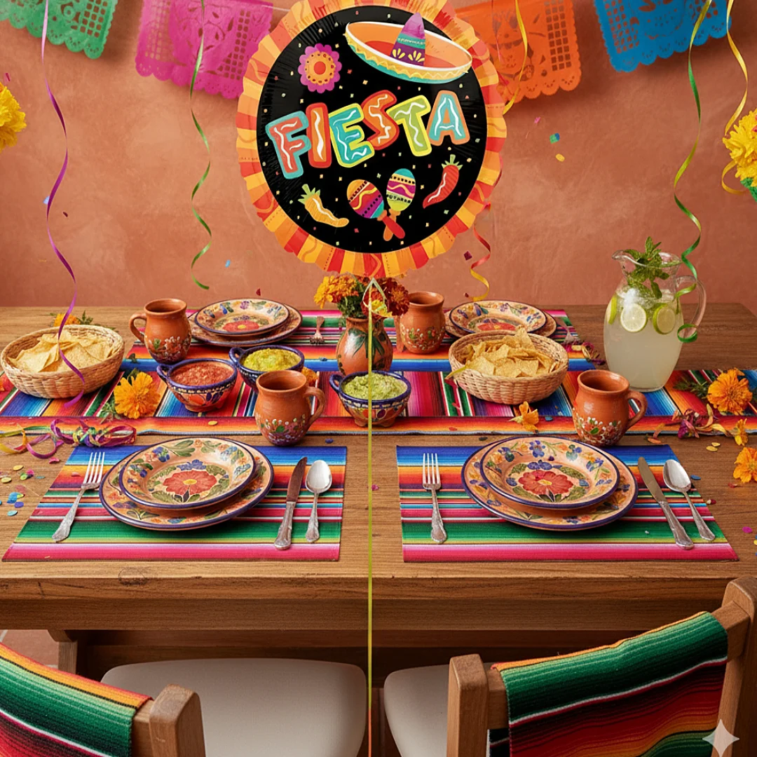 Compra Globo Metalizado Redondo Fiesta Mexicana *43 Cms en Partymax. Bogotá. Imagen #2.