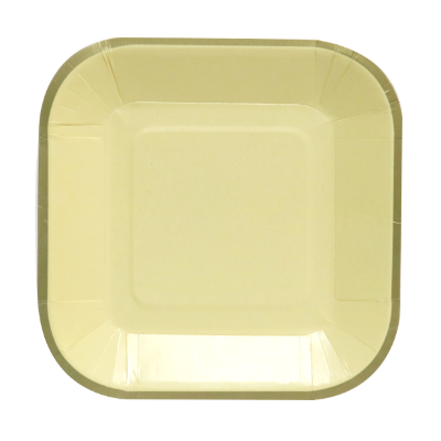 Compra Plato Cuadrado Pequeño 6" Amarillo Pastel *10 Unidades en Partymax. Bogotá. Imagen #1.