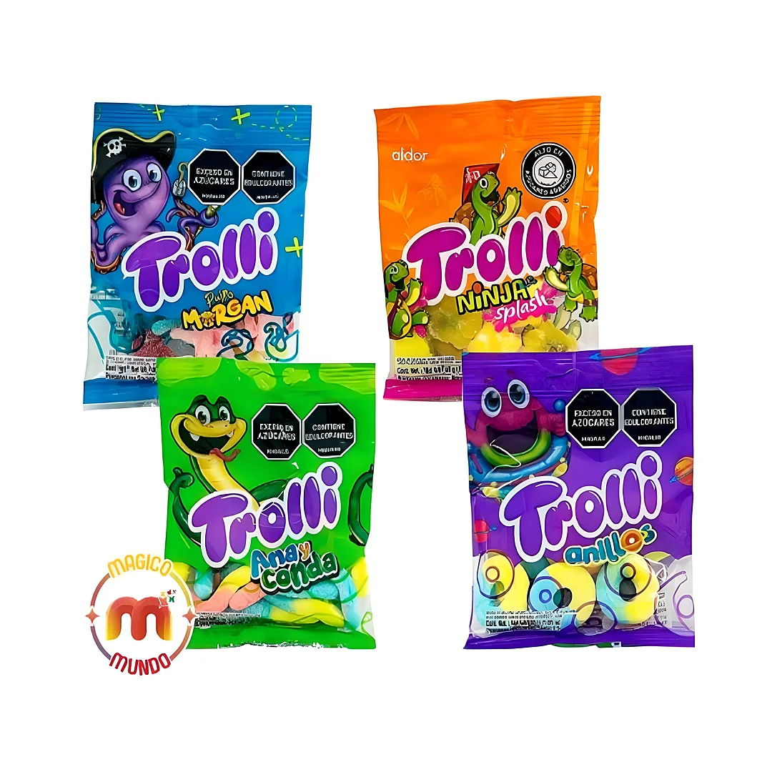 Compra Goma Trolli Azul Surtida Display *24 Unidades en Partymax. Bogotá. Imagen #1.