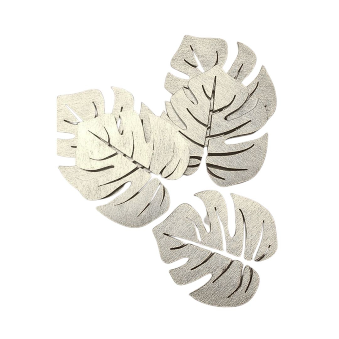 Compra Aplique Hojas Plateadas *6 Unidades en Partymax. Bogotá. Imagen #1.