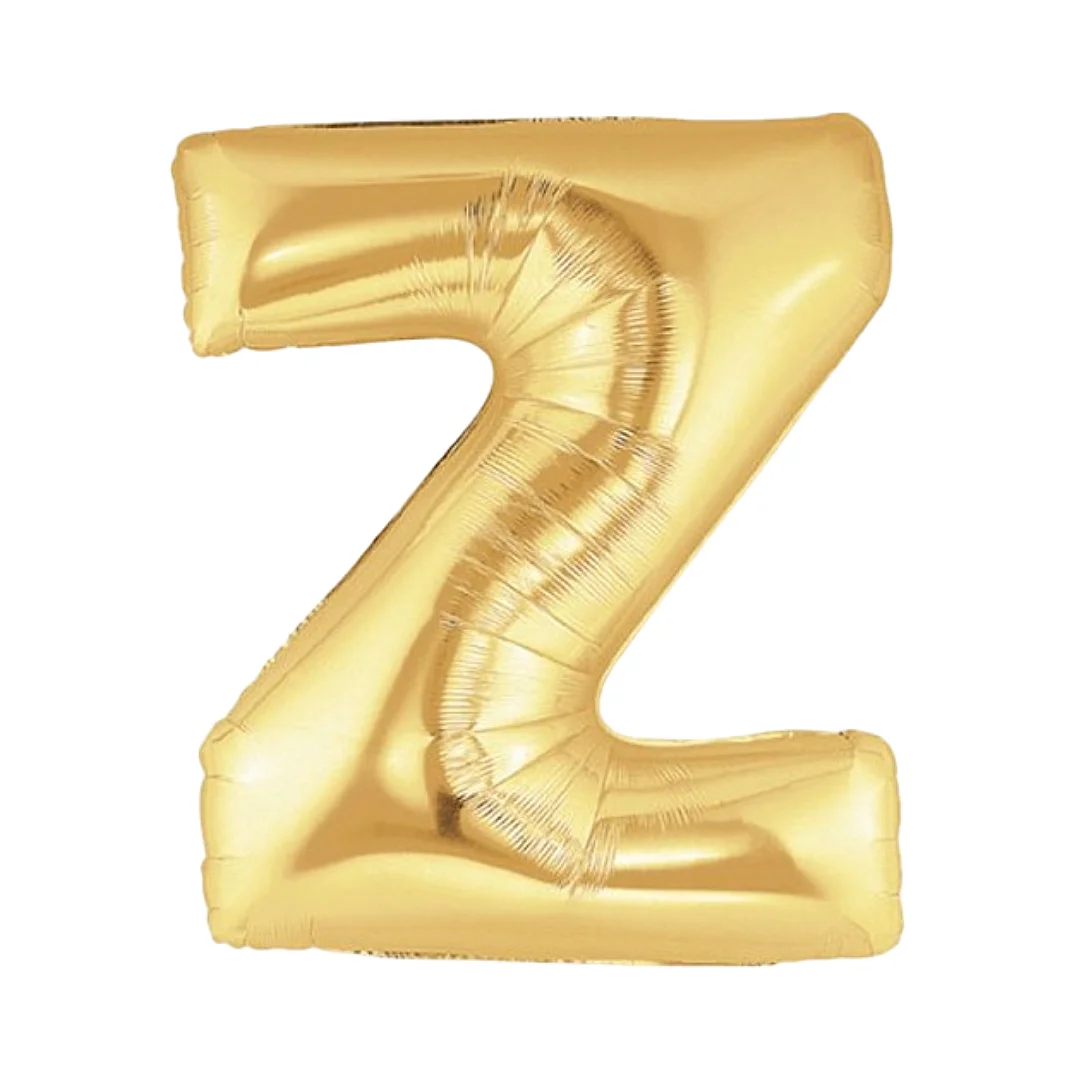 Compra Globo Metalizado de 40Cms Letra Z Dorado en Partymax. Bogotá. Imagen #1.