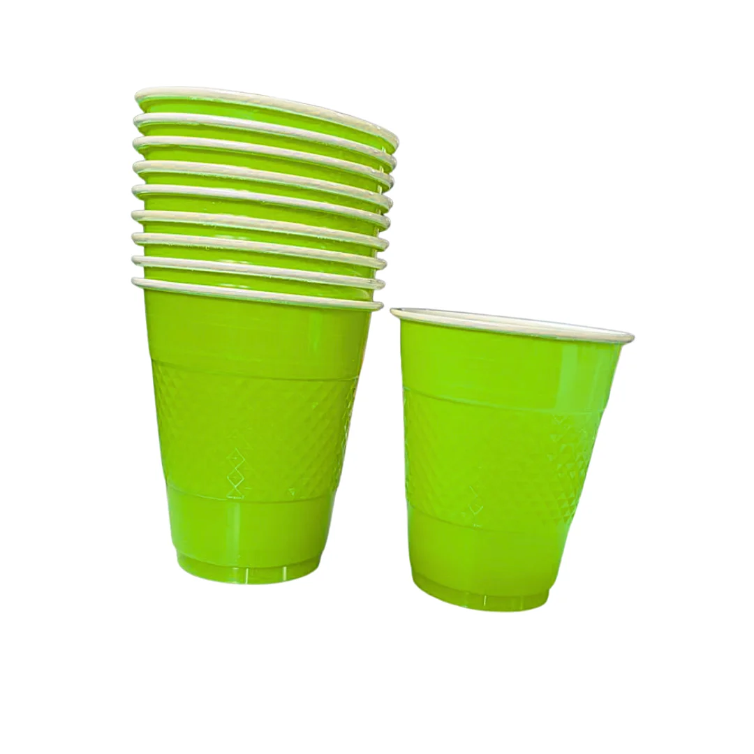 Compra Vaso 9 Onzas Unicolor Verde Lima * 10 Unidades en Partymax. Bogotá. Imagen #1.