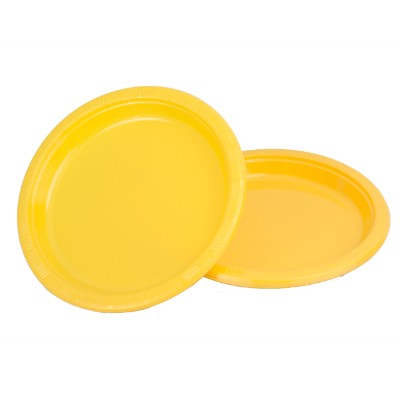 Compra Plato Plástico 9" Amarillo *10 Unidades en Partymax. Bogotá. Imagen #1.