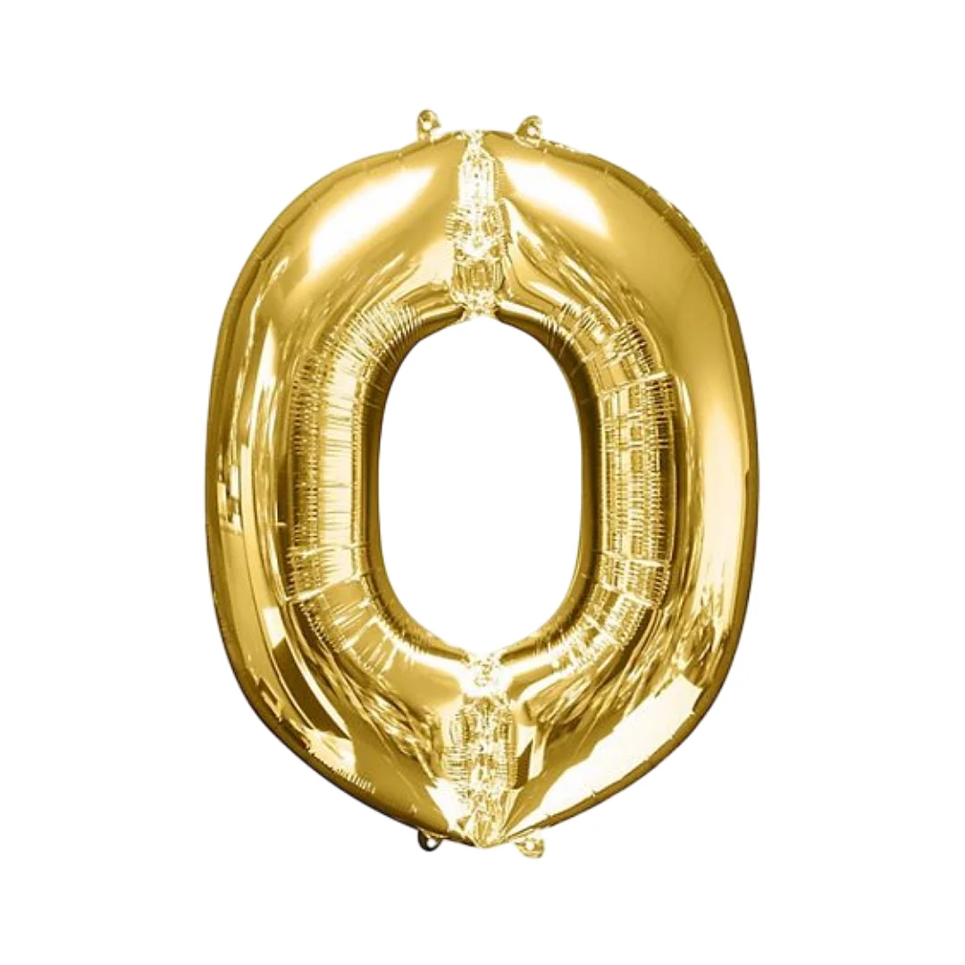 Compra Globo Metalizado de 40Cms # 0 Dorado en Partymax. Bogotá. Imagen #1.