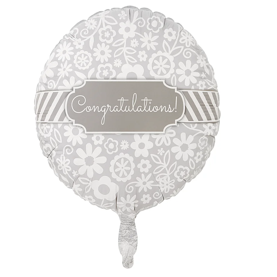 Compra Globo Metalizado Congratulations Plateado en Partymax. Bogotá. Imagen #1.