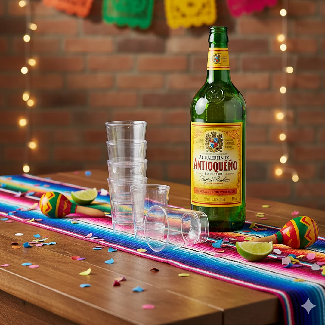 Compra Copas Acrílicas Aguardienteras Cristal * 10 Unidades en Partymax. Bogotá. Imagen #2.