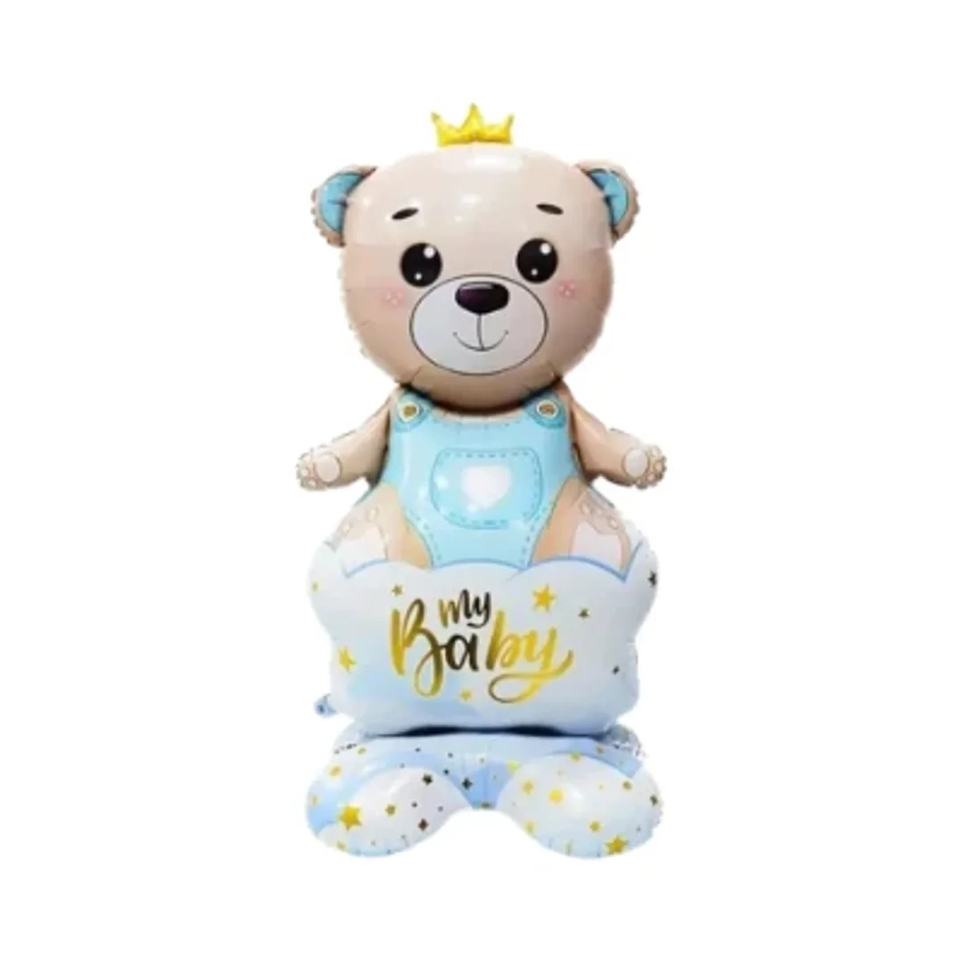 Compra Globo Metalizado Baby Shower Oso Gigante Azul en Partymax. Bogotá. Imagen #1.