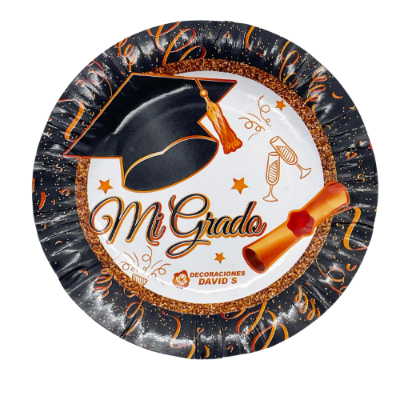 Compra Plato Redondo 7" Grado Negro *12 Unidades en Partymax. Bogotá. Imagen #1.