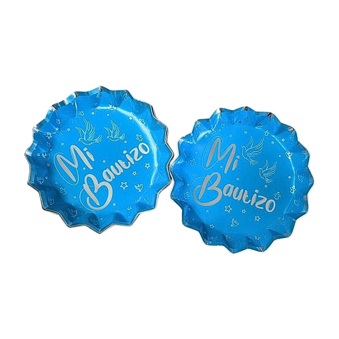 Compra Plato Estrella Azul Mi Bautizo *12 Unidades en Partymax. Bogotá. Imagen #1.
