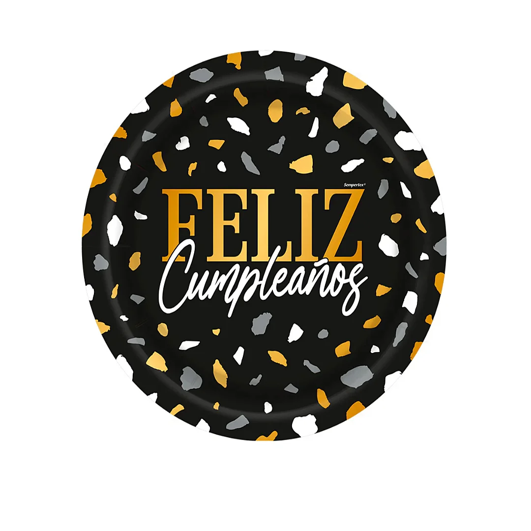 Compra Plato Redondo 7" F/C Destellos * 8 Unidades en Partymax. Bogotá. Imagen #1.