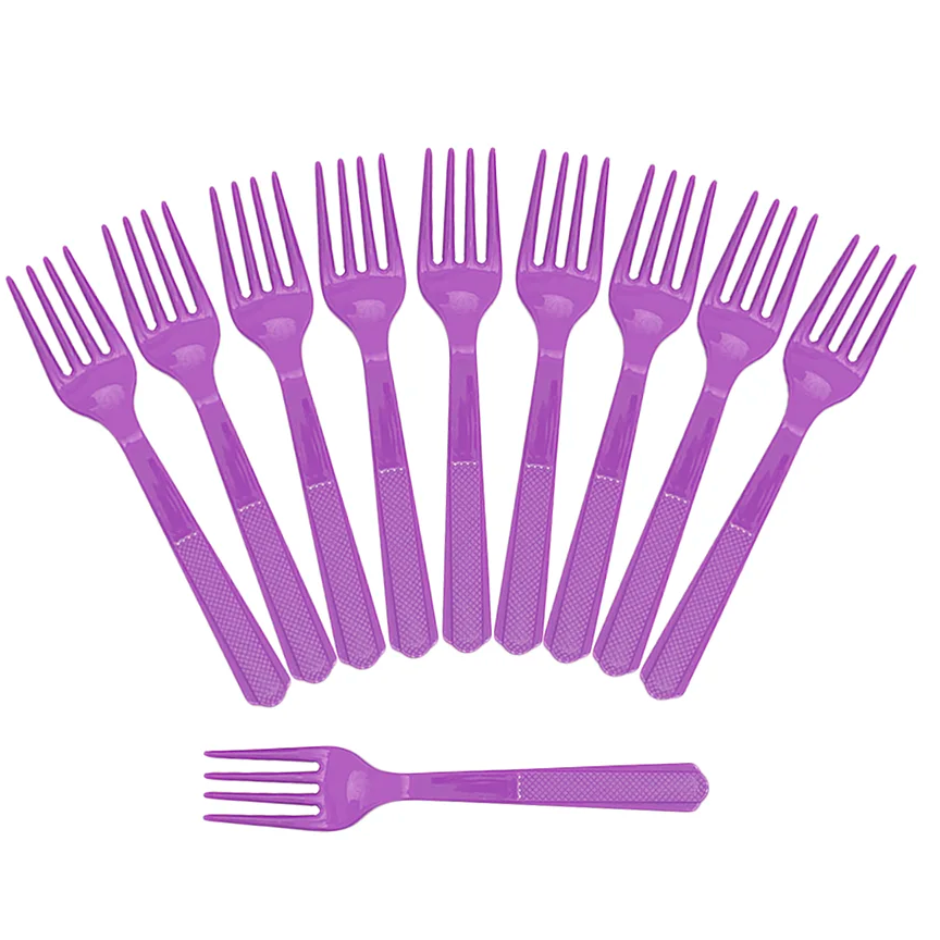 Compra Tenedor Morado * 10 Unidades en Partymax. Bogotá. Imagen #1.