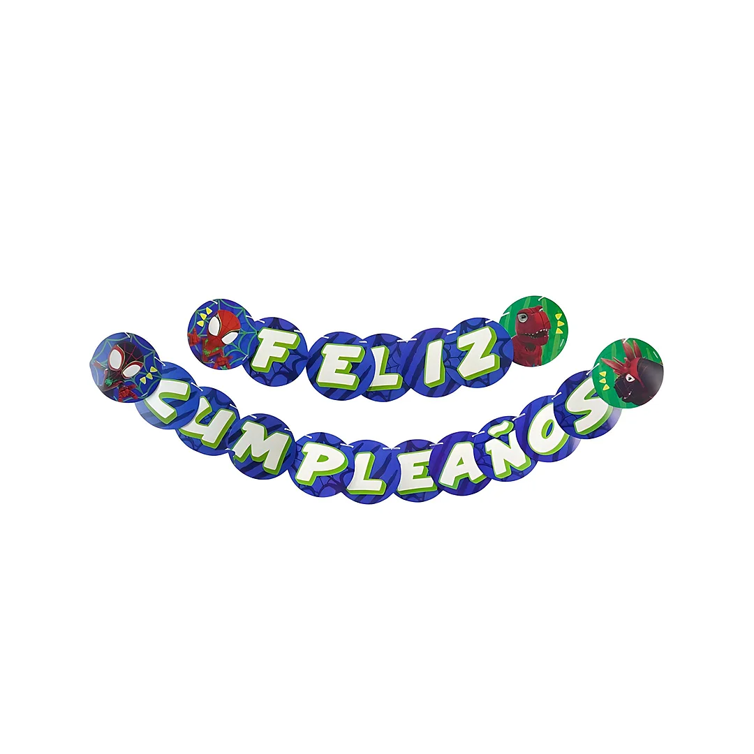 Compra aquí Guirnalda Feliz Cumpleaños Spidey *3.5 Metros #1