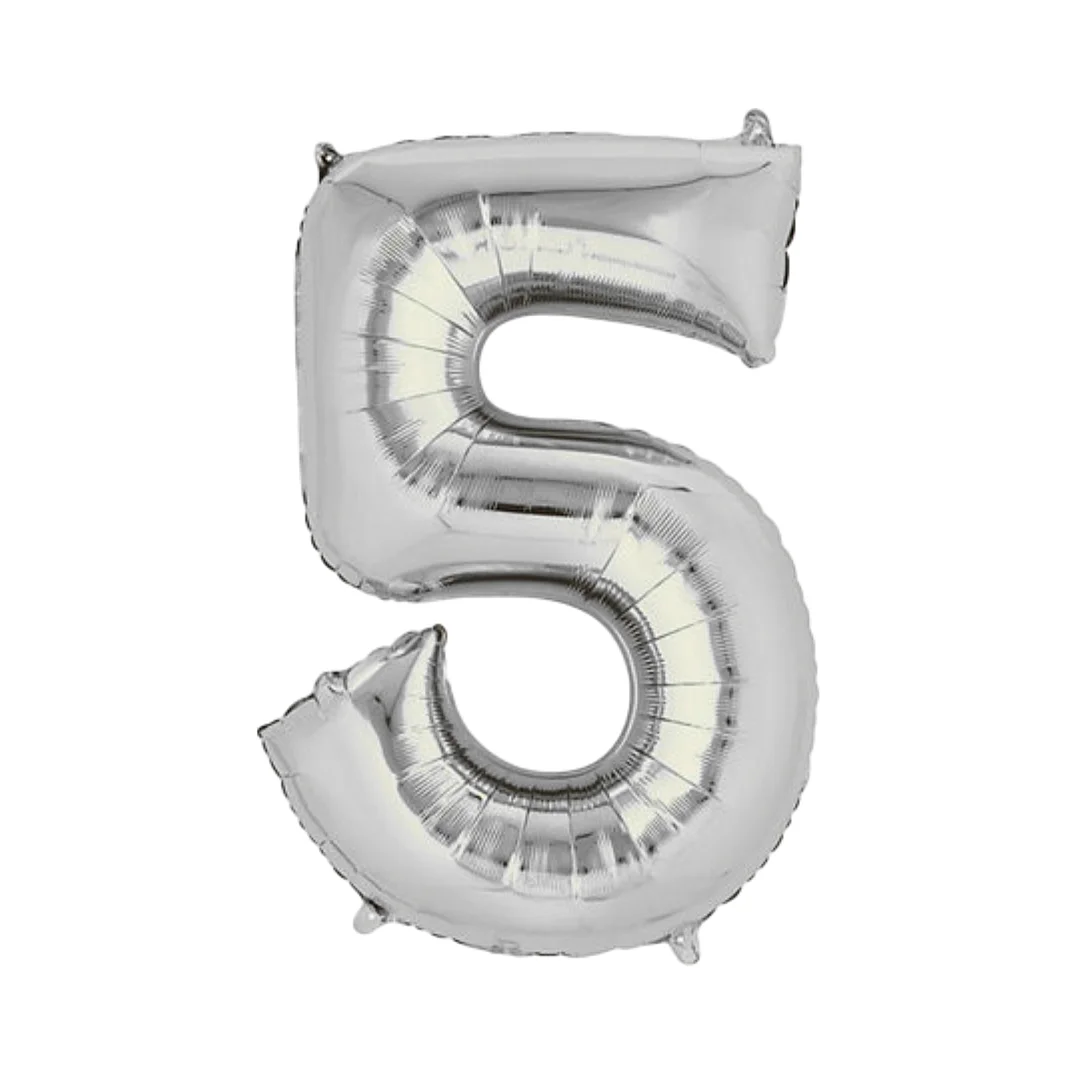 Compra Globo Metalizado de 40Cms # 5 Plateado en Partymax. Bogotá. Imagen #1.