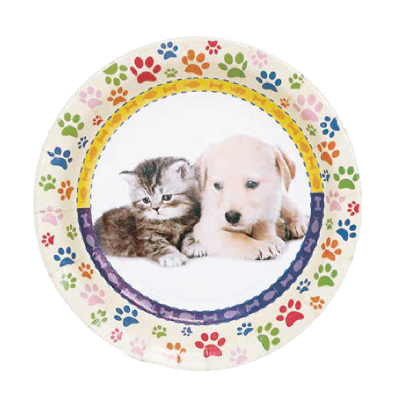 Compra Plato Redondo 6" Mascotas *10 Unidades en Partymax. Bogotá. Imagen #1.