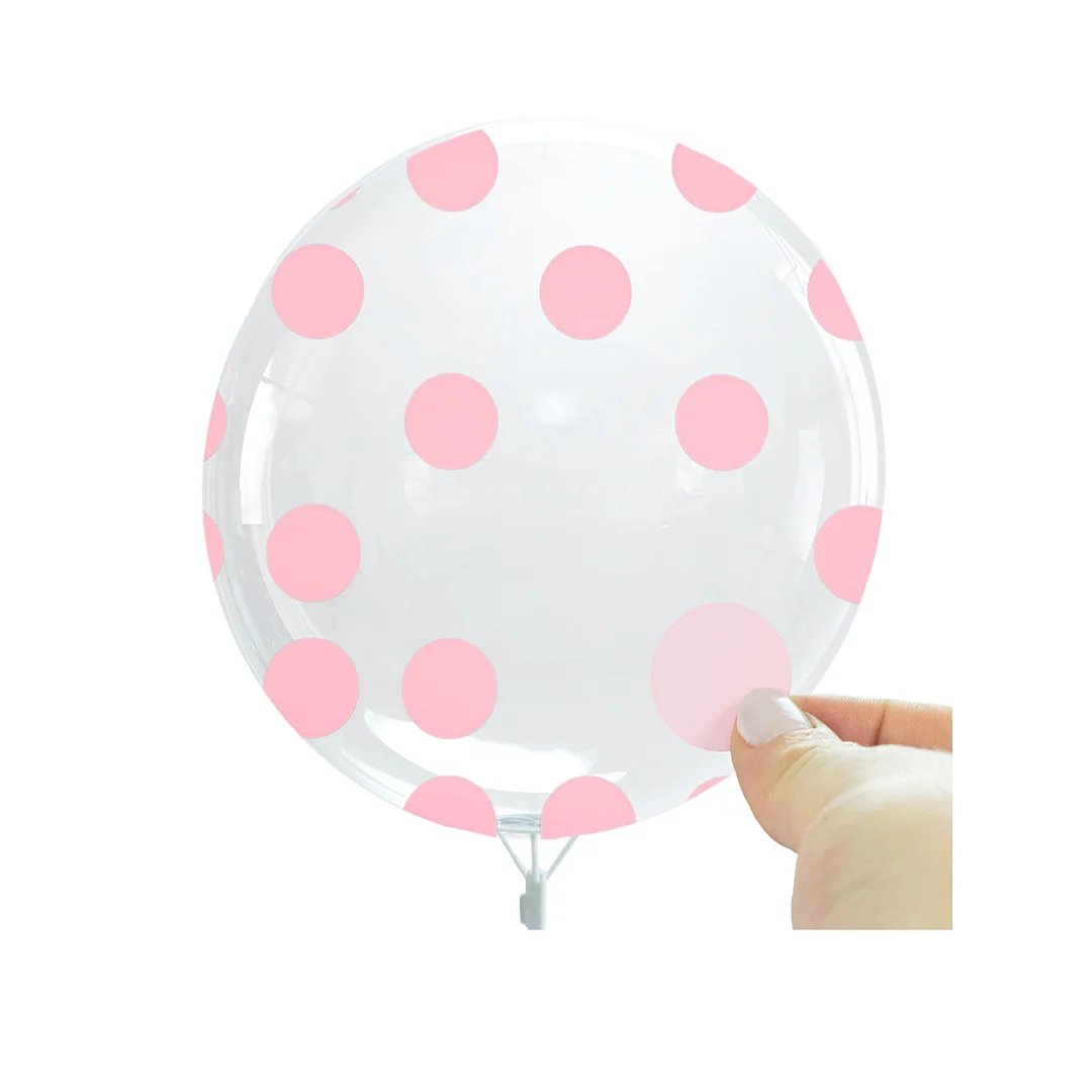 Compra Kit de Sticker Puntos Rosado Y Globo Burbuja en Partymax. Bogotá. Imagen #1.