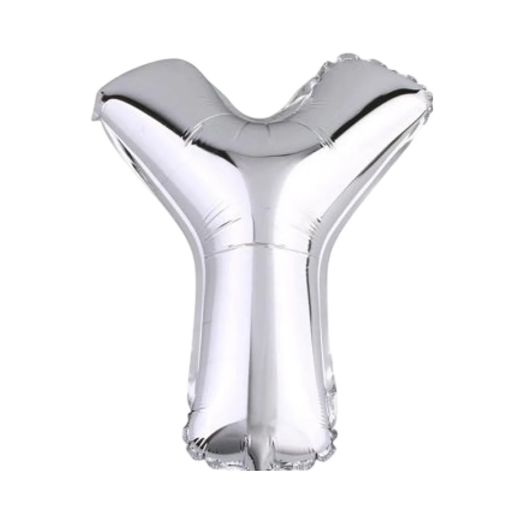Compra Globo Metalizado de 40Cms Letra Y Plateado en Partymax. Bogotá. Imagen #1.