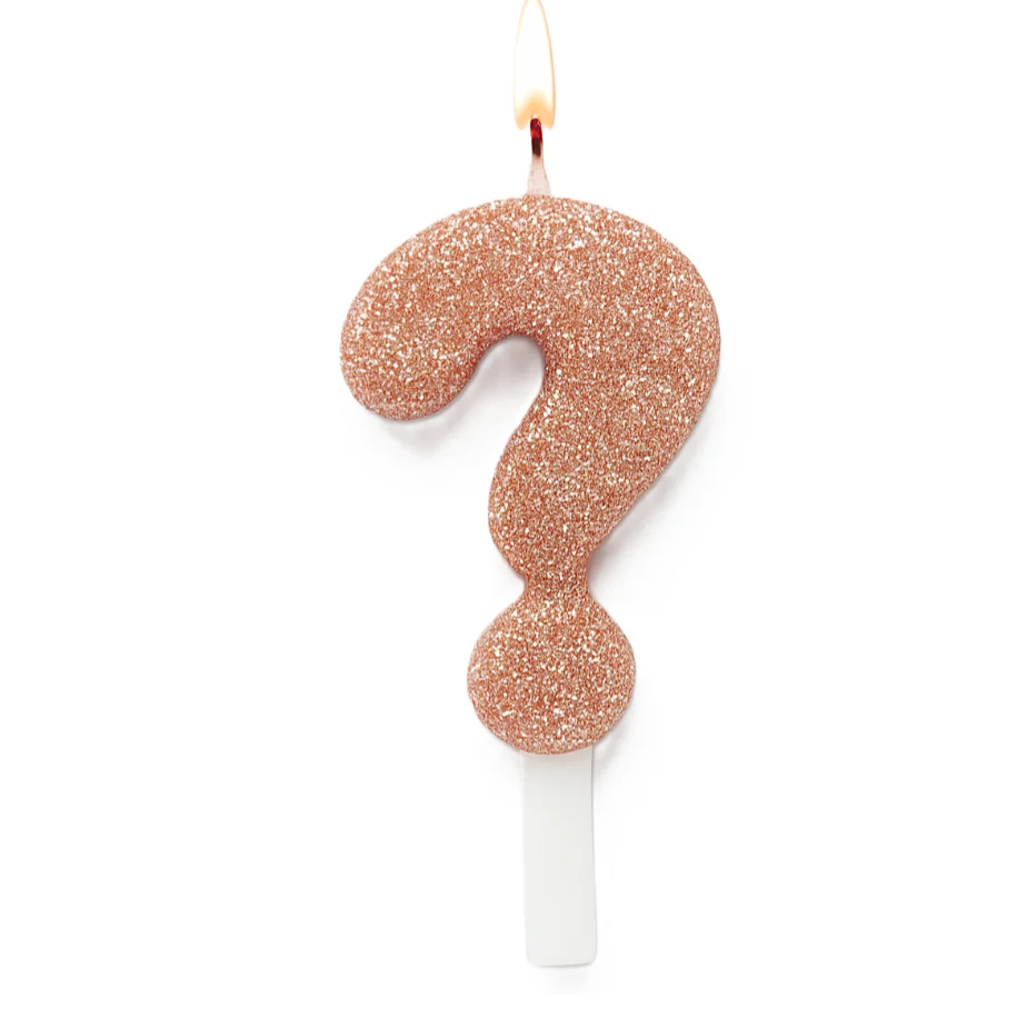 Compra Vela Oro Rosa Número ? en Partymax. Bogotá. Imagen #1.