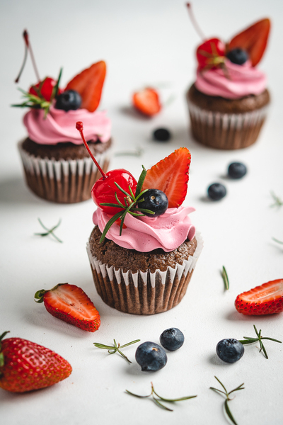 Contrata el servicio de Cupcake Frutos Rojos 6 Unidades en Partymax. Imagen #3