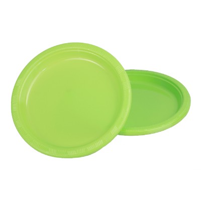 Compra Plato Plástico 9" Verde Lima *10 Unidades en Partymax. Bogotá. Imagen #1.