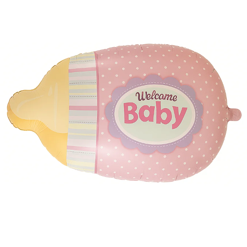 Compra Globo Metalizado Tetero Welcome Baby Rosado en Partymax. Bogotá. Imagen #1.
