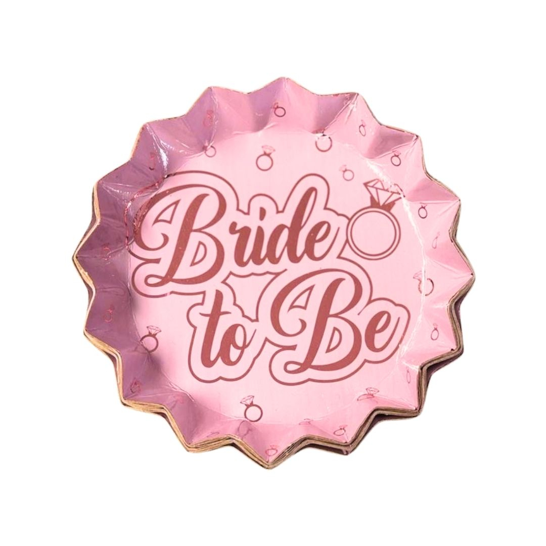 Compra Plato Estrella Rosado Bride To Be *12 Unidades en Partymax. Bogotá. Imagen #1.