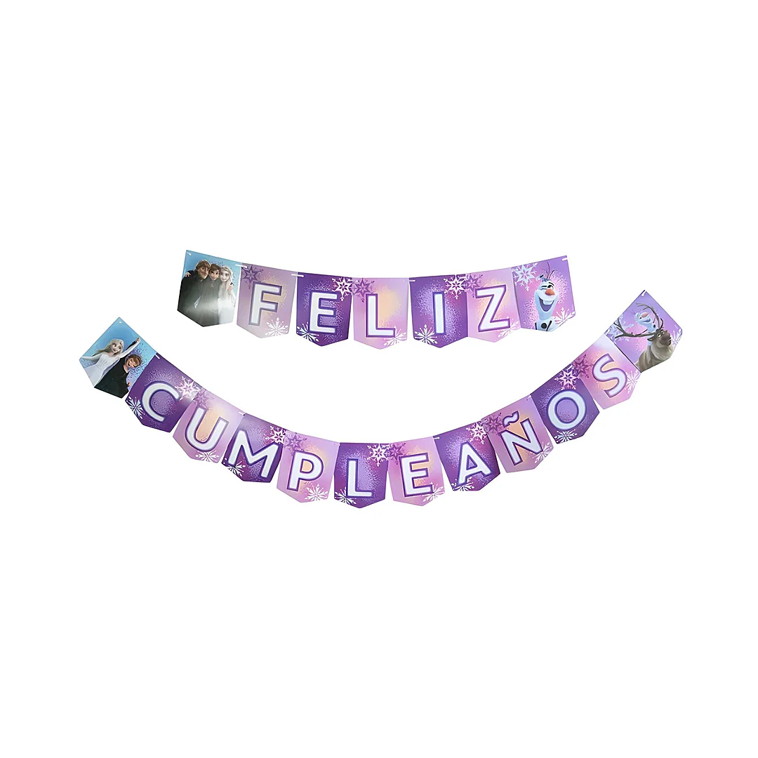 Compra Guirnalda Feliz Cumpleaños Frozen *3.5 Metros en Partymax. Bogotá. Imagen #1.