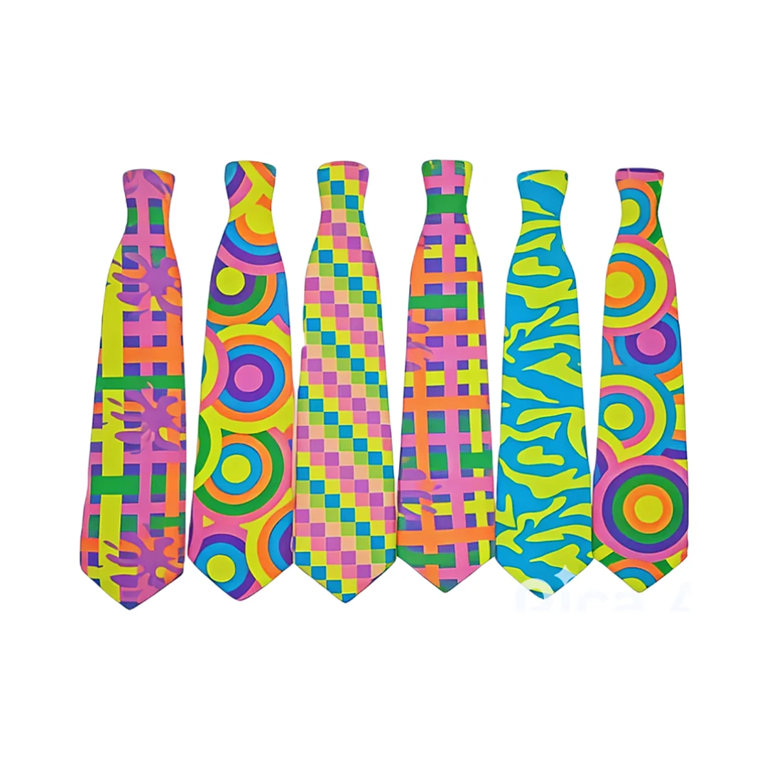 Compra Corbata Larga Diseños Surtidas Neón * 12 Unidades en Partymax. Bogotá. Imagen #1.