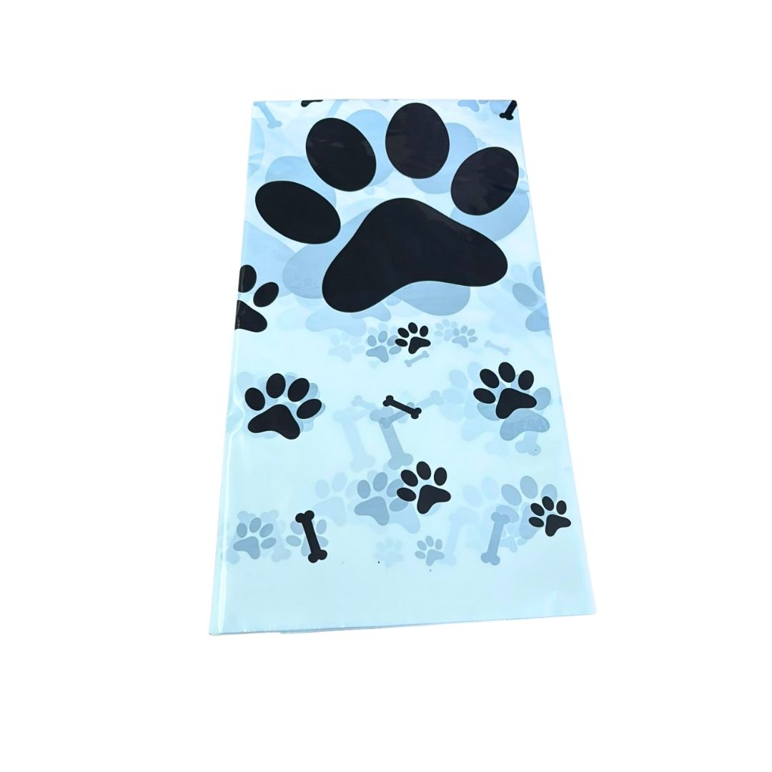 Compra Mantel Plastico Huellitas *1.80 Metros en Partymax. Bogotá. Imagen #1.