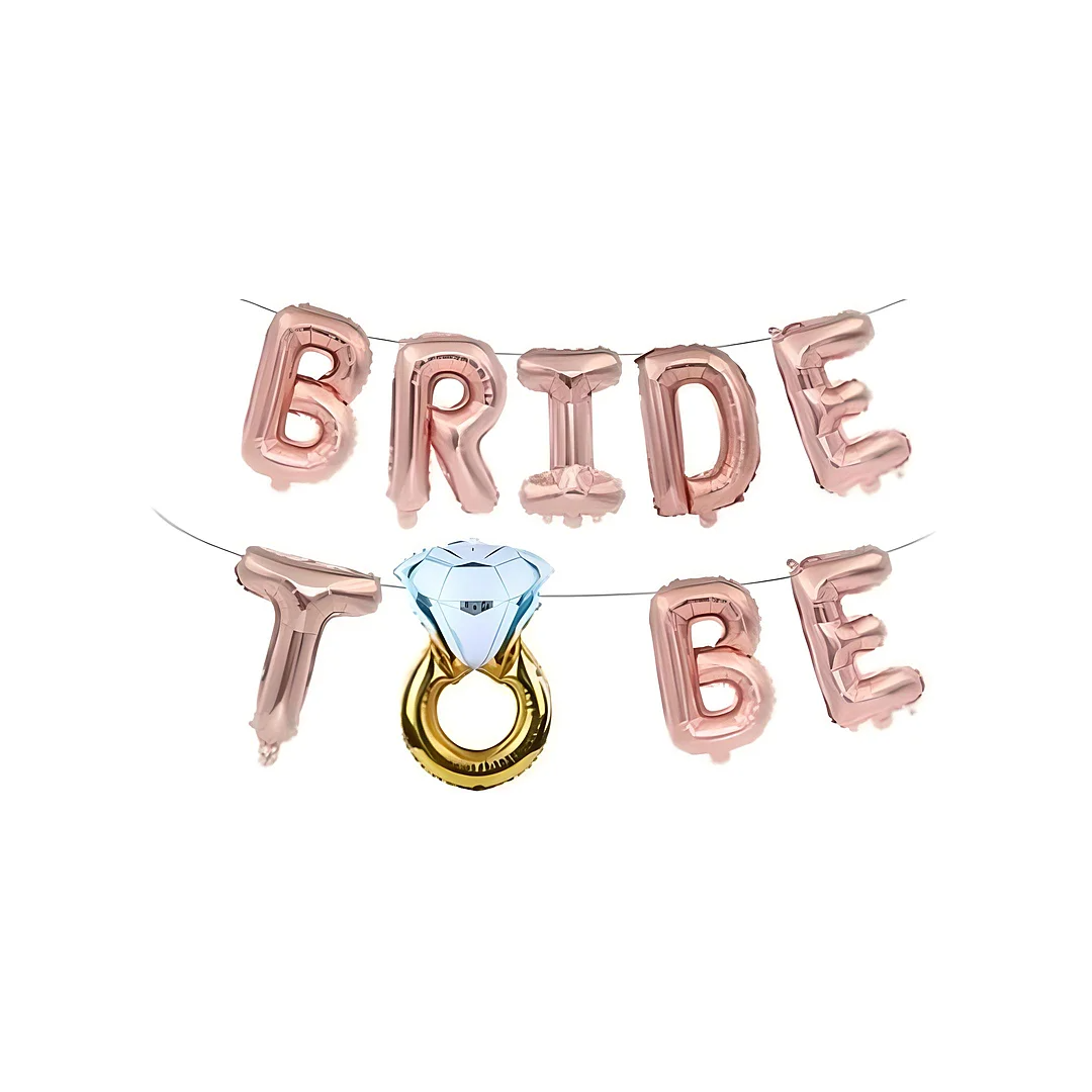 Compra Kit Globos Bride To Be Con Anillo Rosado en Partymax. Bogotá. Imagen #1.