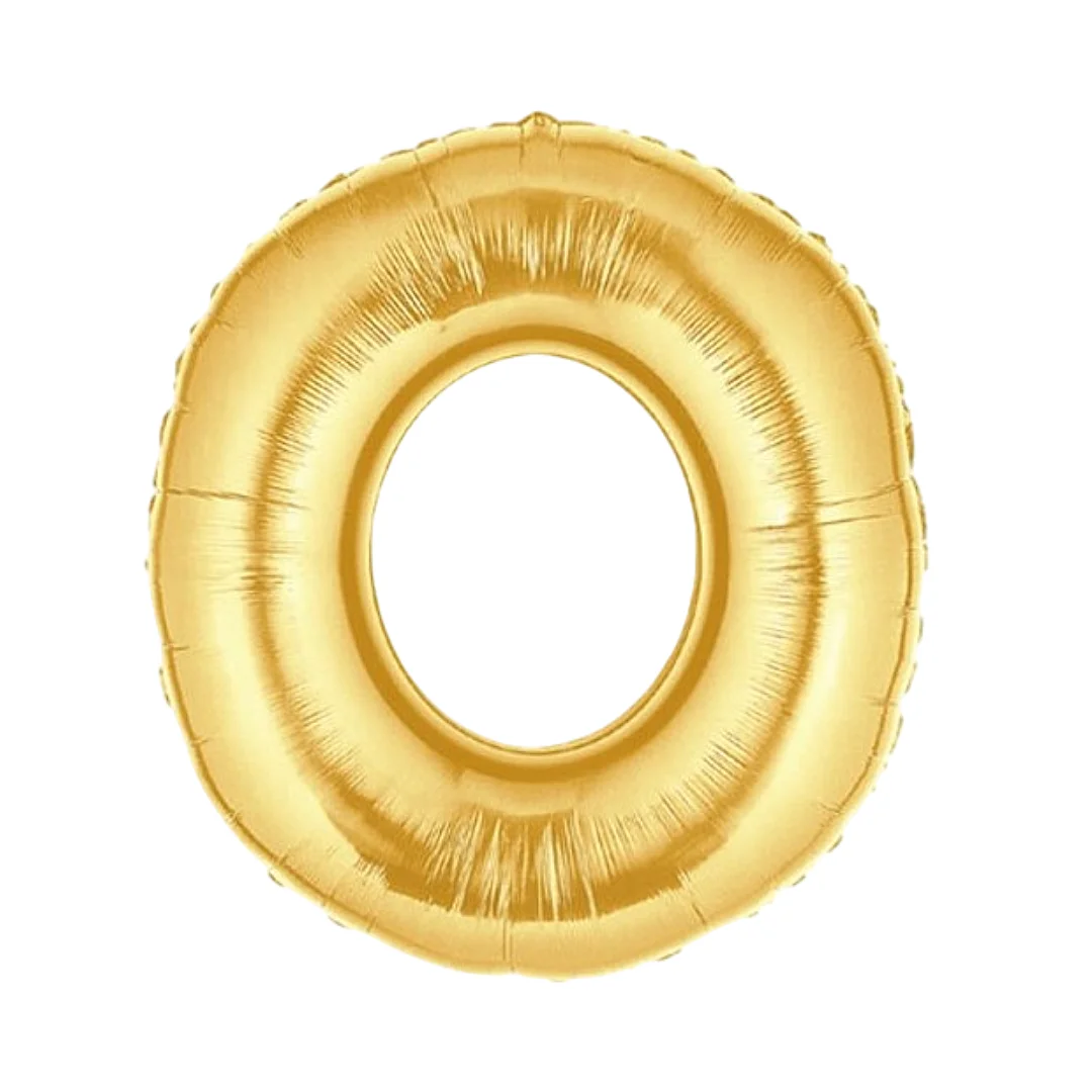 Compra Globo Metalizado de 40Cms Letra O Dorado en Partymax. Bogotá. Imagen #1.